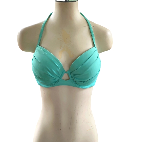 NWOT Victoria's Secret Close Up Demi Halter Bikini Top 36C - Picture 2 of 9